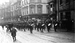 The-Royal-Sussex-Recruitment-March-Havelock-Road-Hastings-c1914